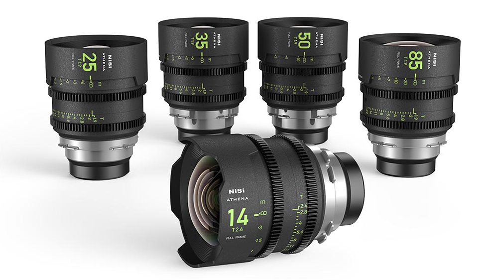 NiSi ATHENA PRIME Full Frame Cinema Lens Kit - 14/25/35/50/85mm (PL Mount)
